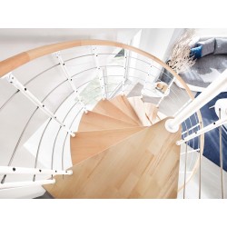 Escalier en colimaçon Caparo "Edition blanc"