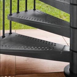 Escalier extérieur en Kit Steel Zink - "Edition Lava"